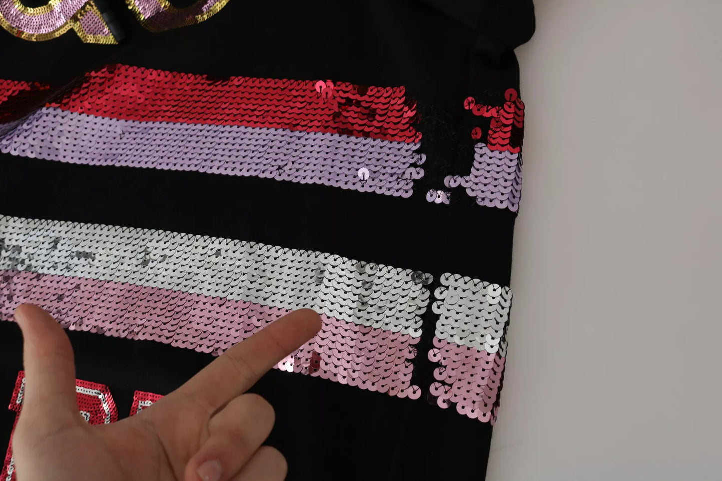 Dolce & Gabbana DG Pailletten-Kapuzenpullover