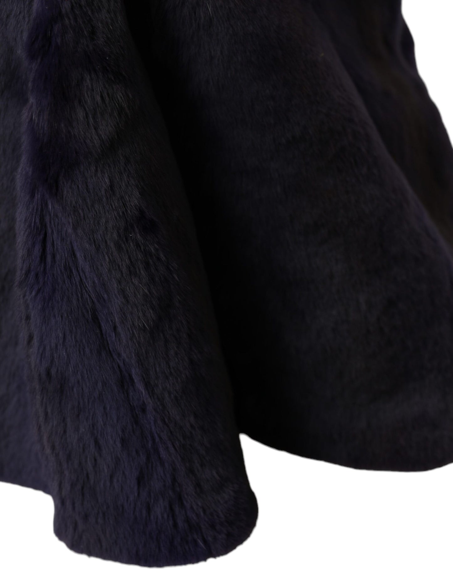 Dolce & Gabbana – Schwarzer Hut mit Wieselfell-Wickel