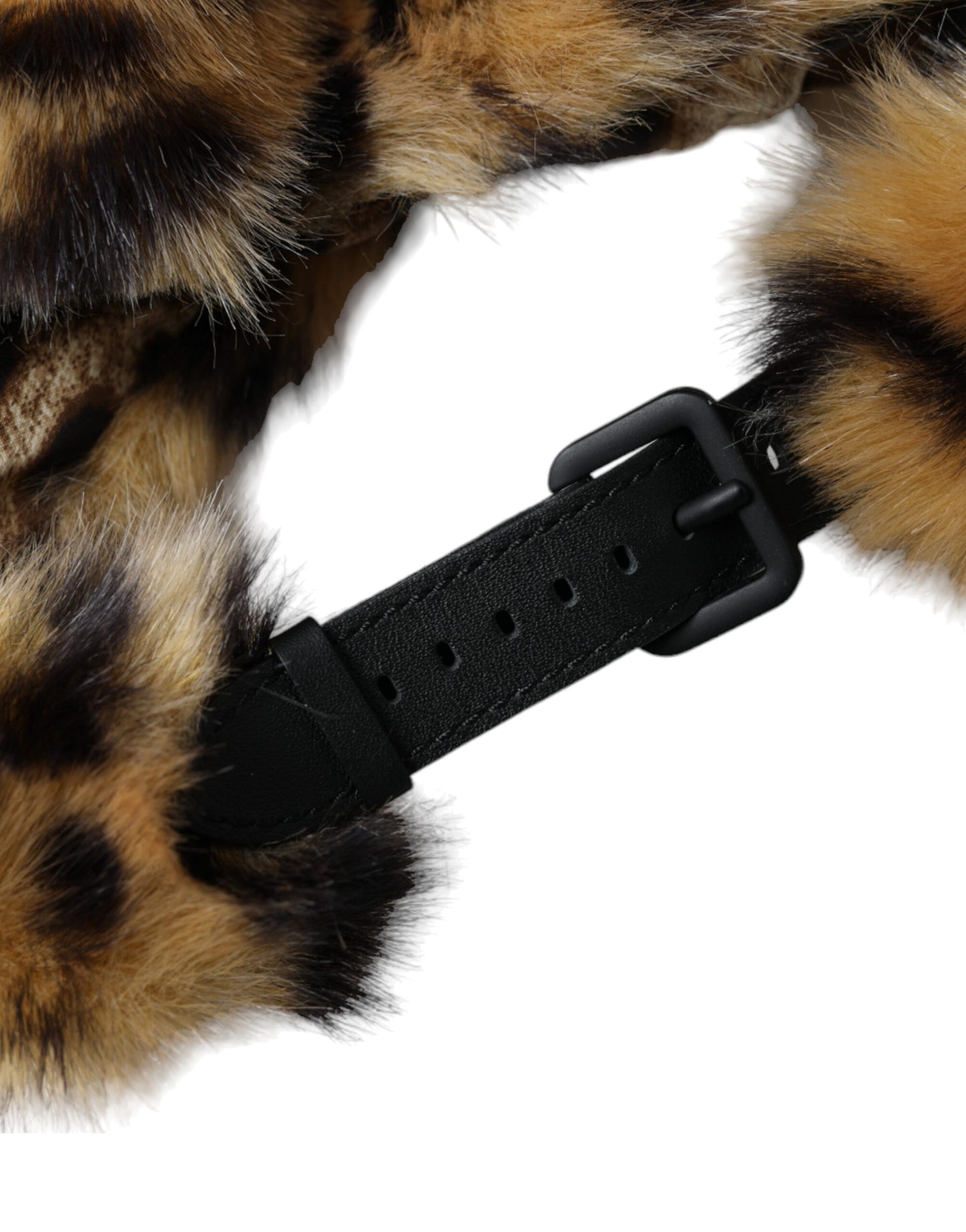 Dolce & Gabbana Brauner Leopardenfell-Fischerhut für Damen