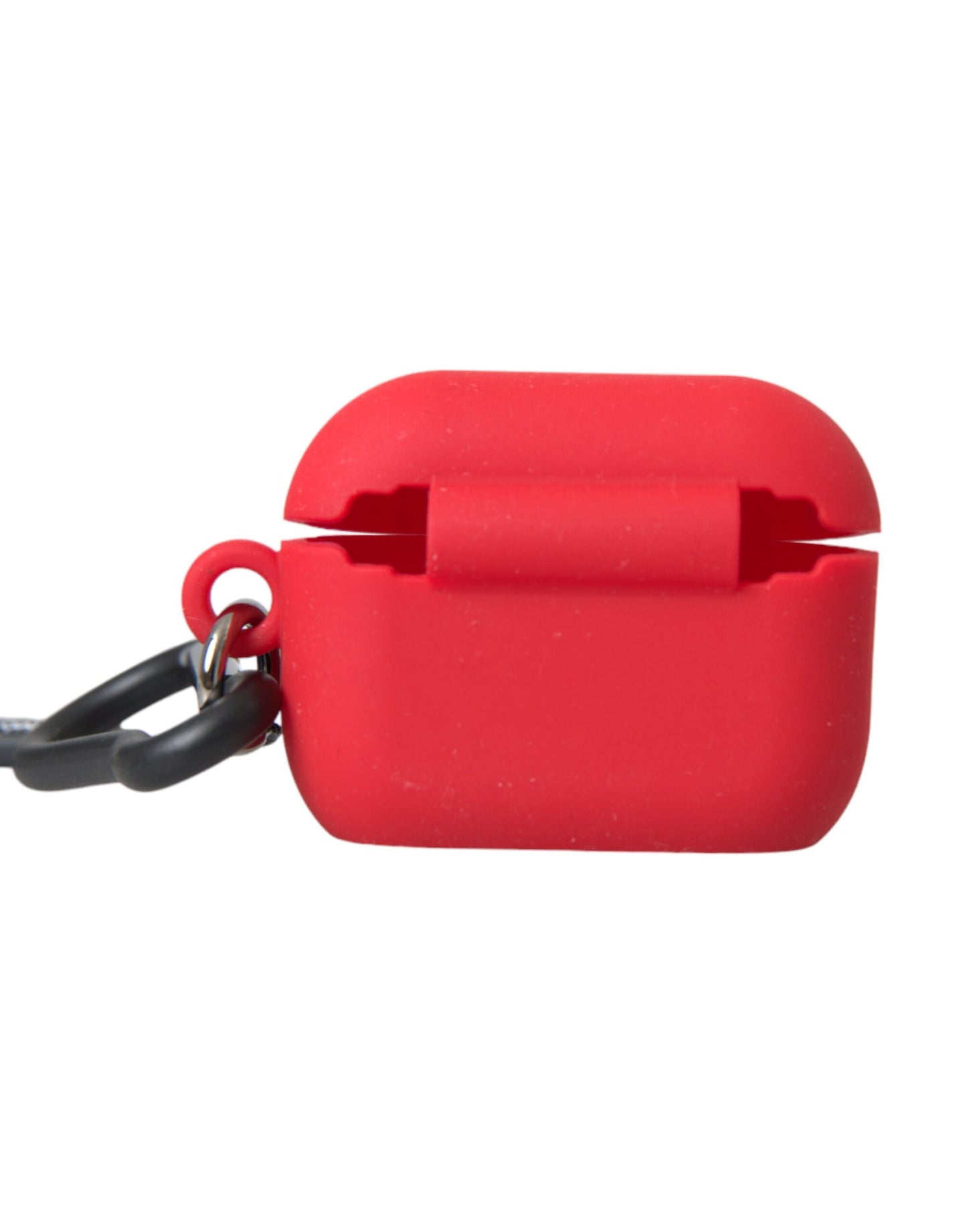 Dolce & Gabbana – Rote Airpods-Hülle aus Silikonkautschuk mit Logoprägung