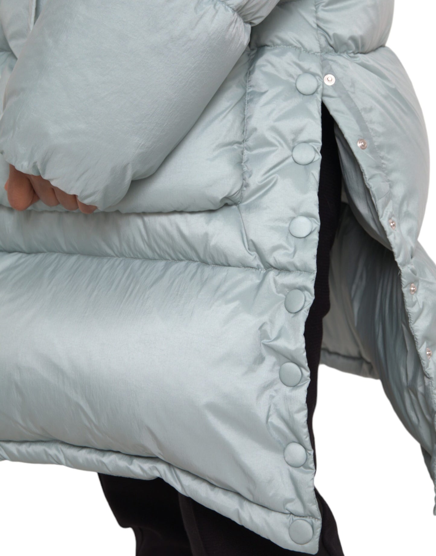 Dolce & Gabbana Herren Steppjacke mit Kapuze in Hellblau