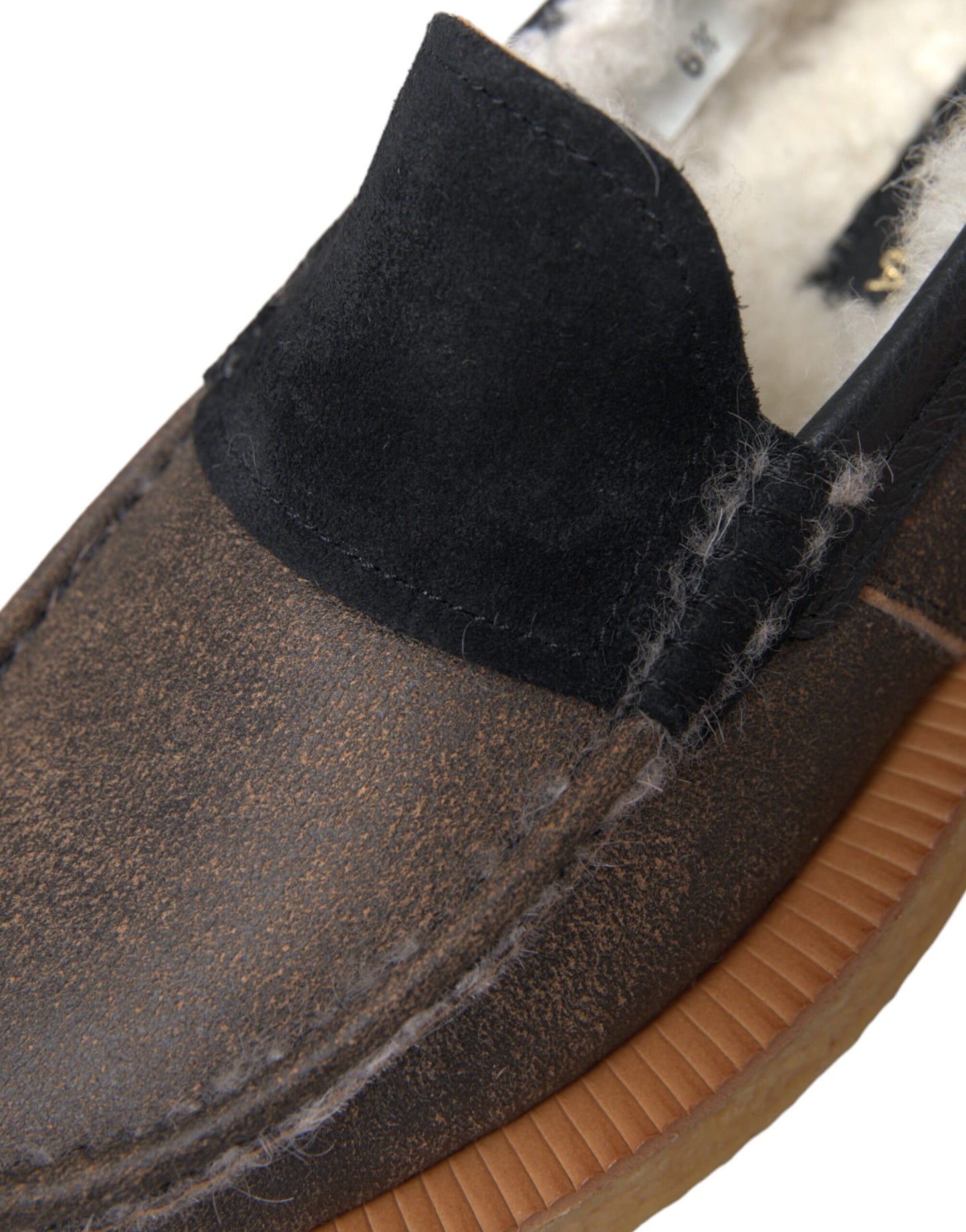 Dolce & Gabbana Loafer aus Leder in Braun und Schwarz Herren Schuhe