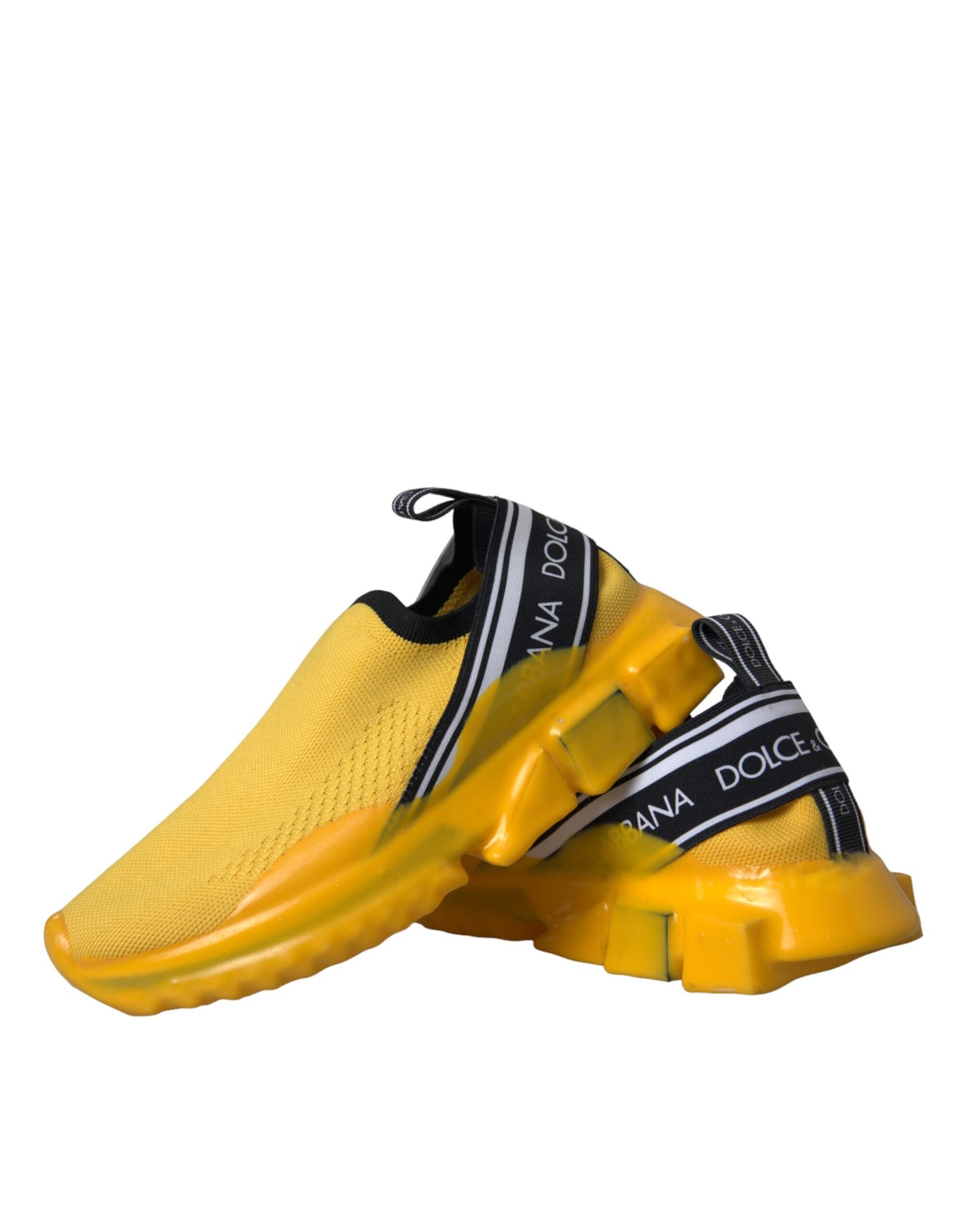 Dolce & Gabbana – Sorrento – Slip-On-Sneakers in Gelb Damen Schuhe