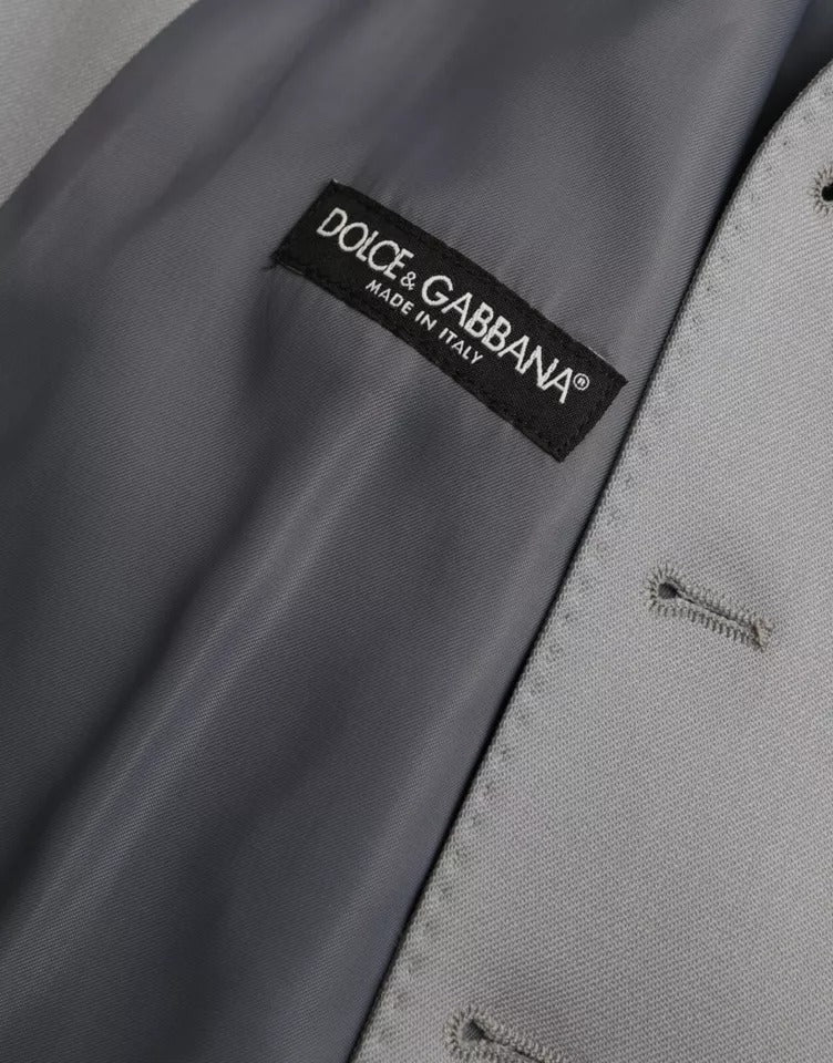 Dolce & Gabbana Hellblaue Weste aus Wolle für formelle Anlässe