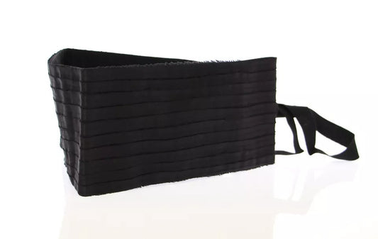 Dolce & Gabbana Damen-Taillenkummerbund aus schwarzer Seide