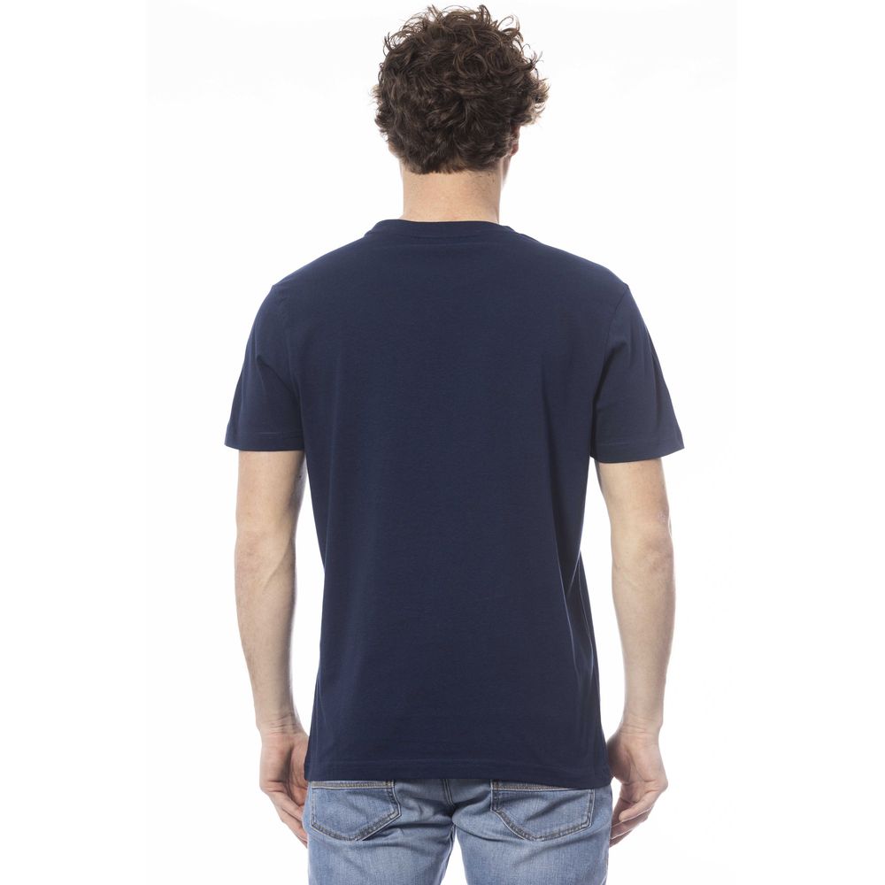 Invicta Blaues Baumwoll-T-Shirt für Herren