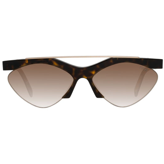 Emilio Pucci Braune Sonnenbrille aus Metall und Kunststoff