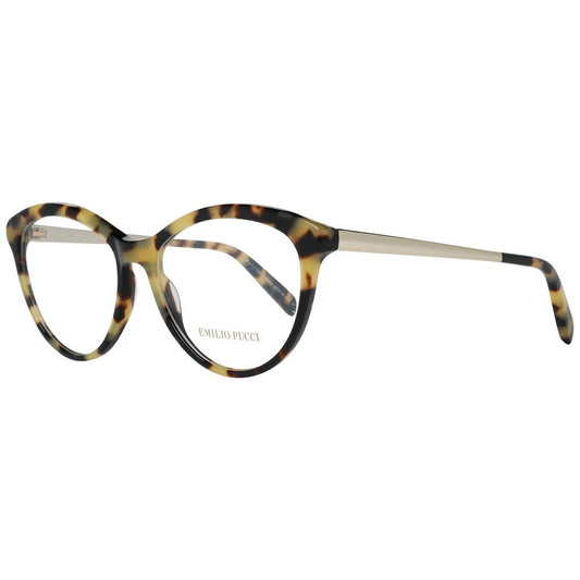 Emilio Pucci Braune Brille (Gestell) aus Metall und Kunststoff