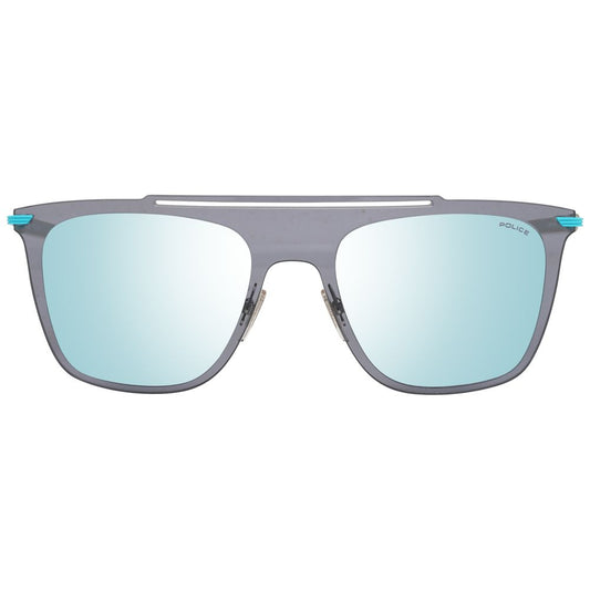 Polizei Sonnenbrille aus blauem Metall und Kunststoff