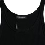 Dolce & Gabbana Schwarzes Tanktop Ärmellose Unterwäsche Herren T-Shirt