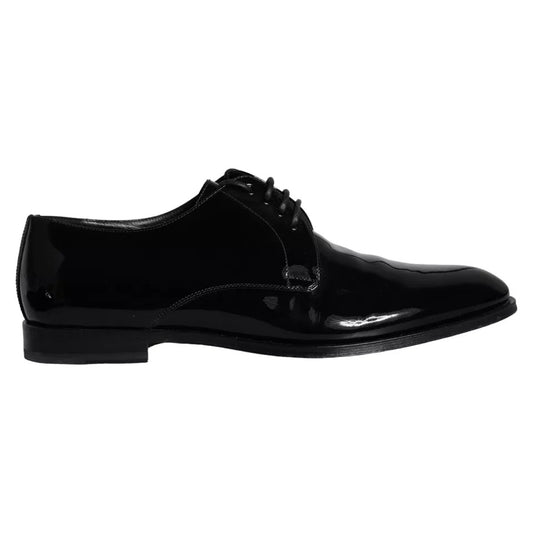 Dolce & Gabbana – Derby-Schuhe für Herren aus schwarzem Kalbsleder