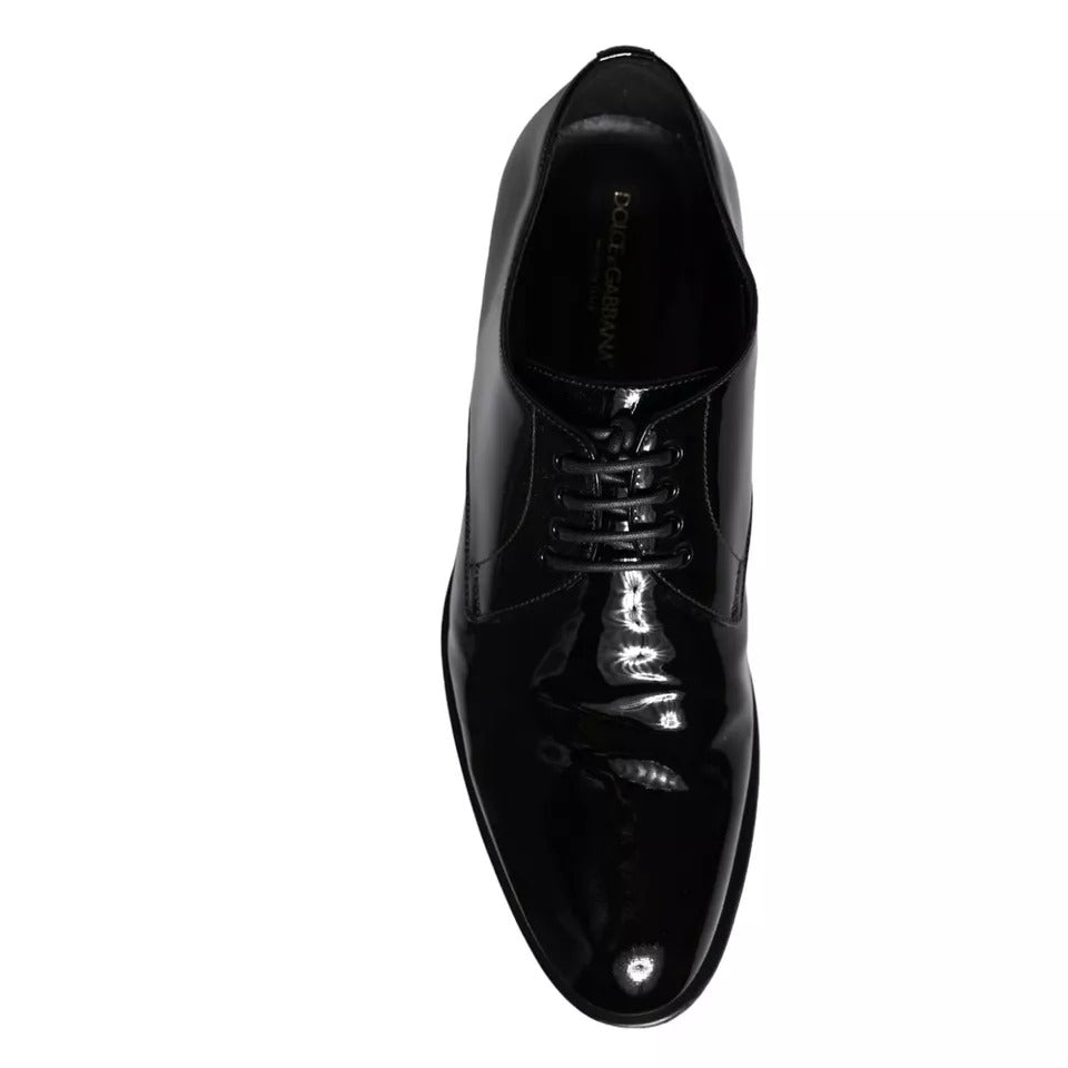 Dolce & Gabbana – Derby-Schuhe für Herren aus schwarzem Kalbsleder
