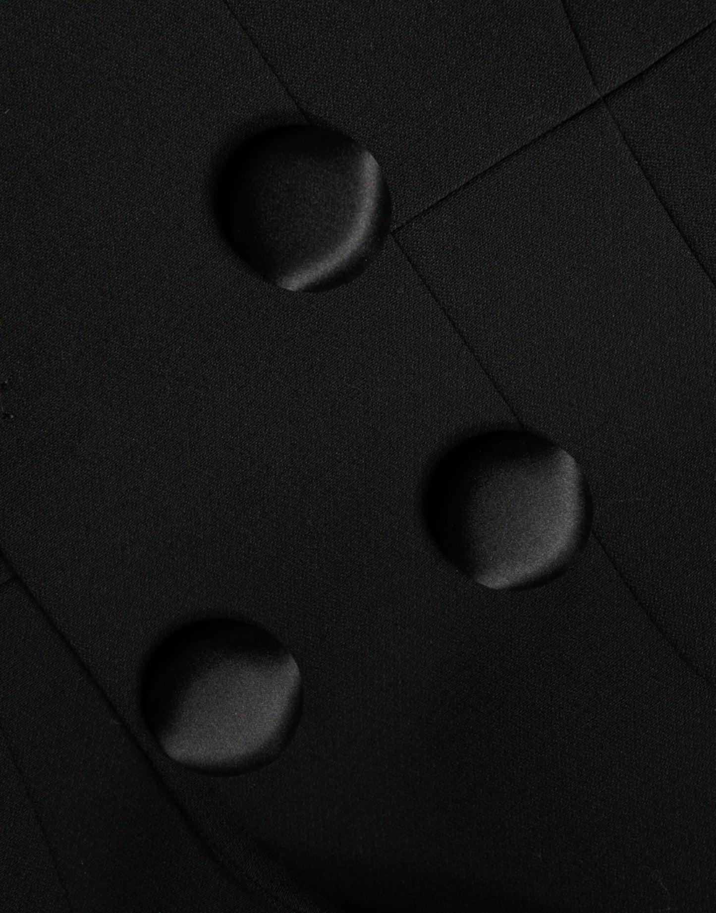 Dolce & Gabbana – Schwarze, zweireihige Trenchcoat-Jacke