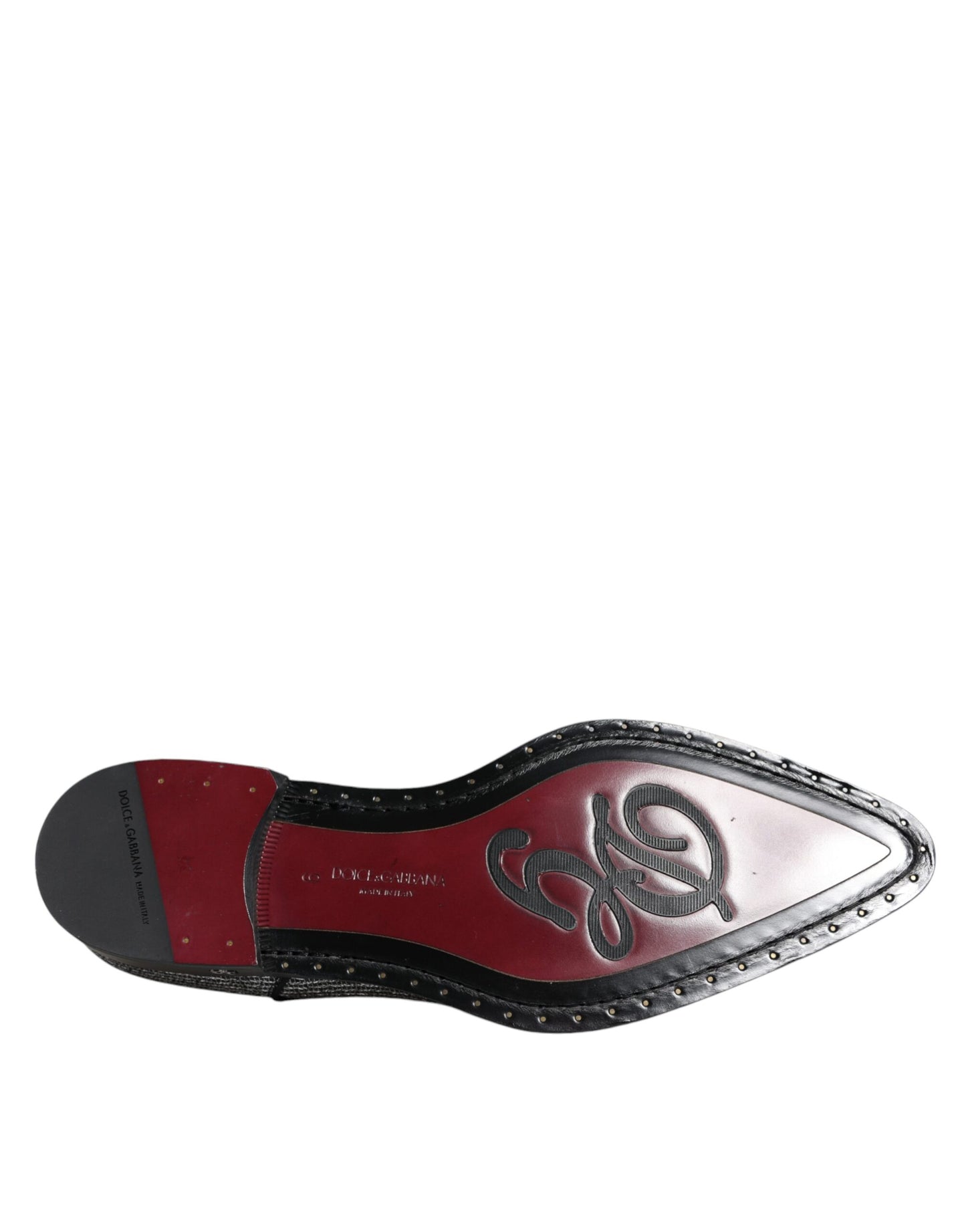 Dolce & Gabbana – Silberne Derby-Schuhe aus Polyurethan für formelle Anlässe
