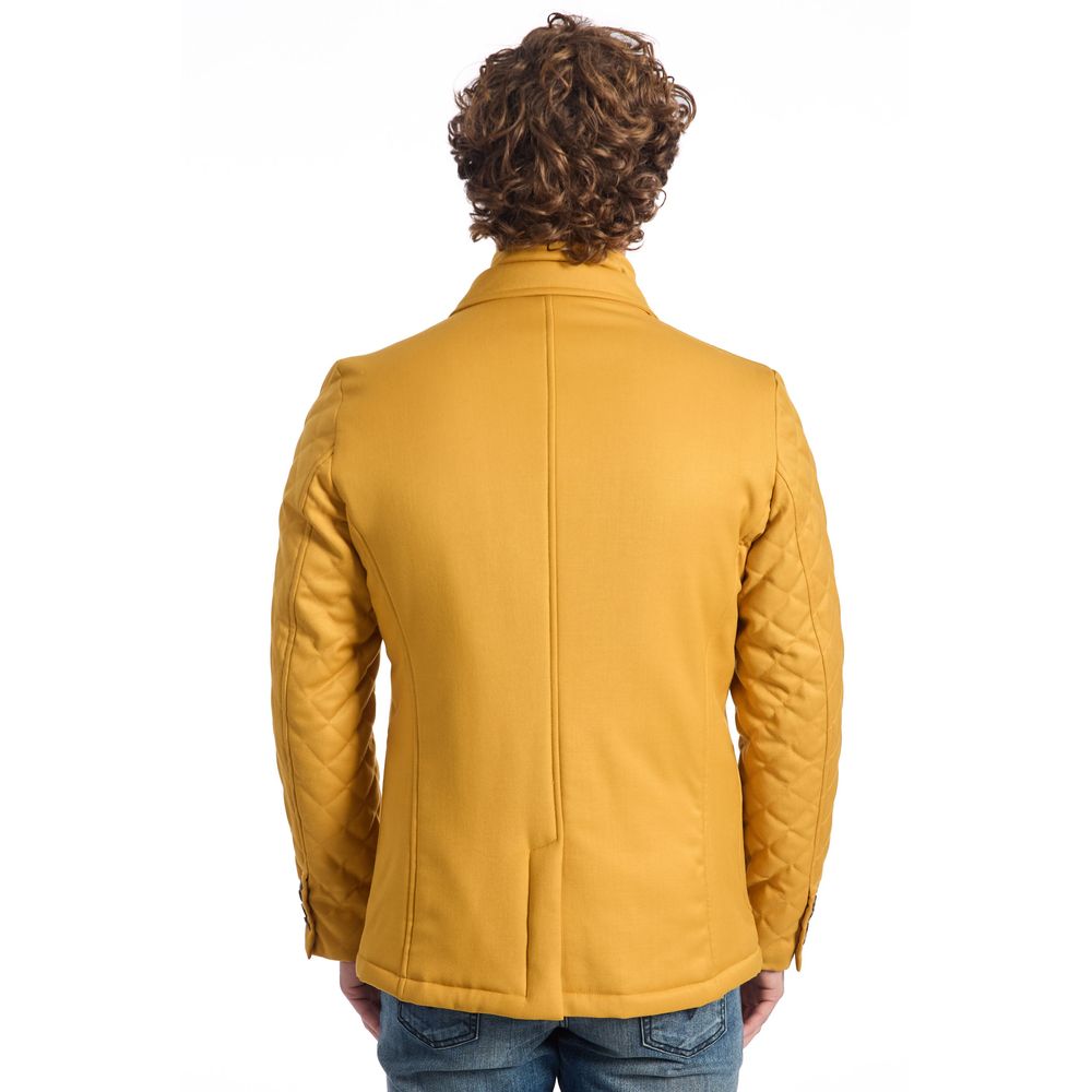 Roberto Pepe Luxus Gelbe Wolljacke für Herren