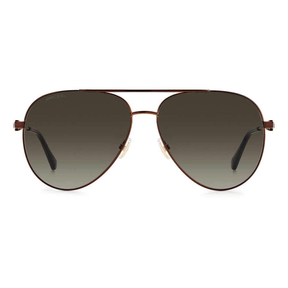 Jimmy Choo Braune Metallsonnenbrille