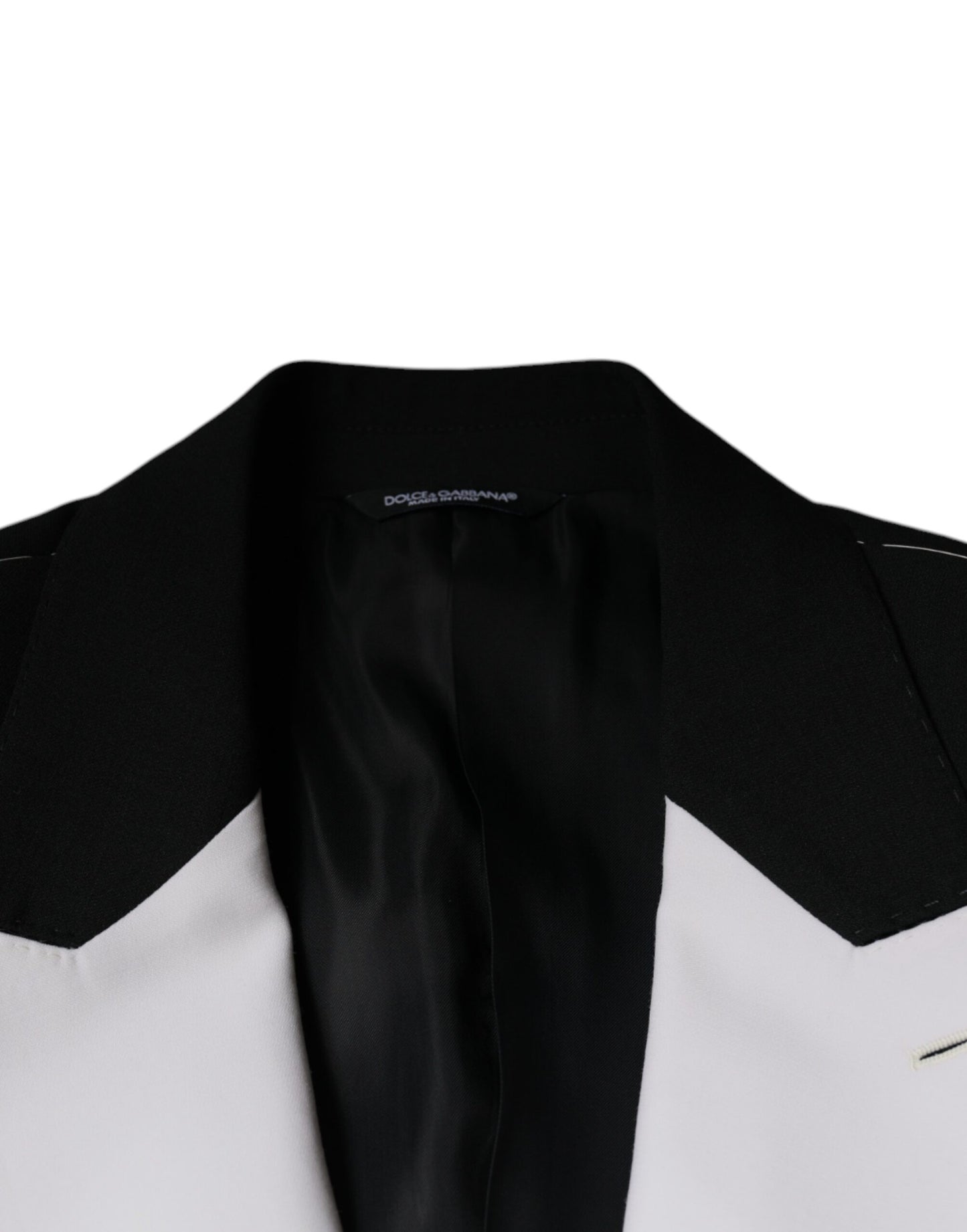 Dolce & Gabbana – Einreihiger Blazer in Schwarz und Weiß