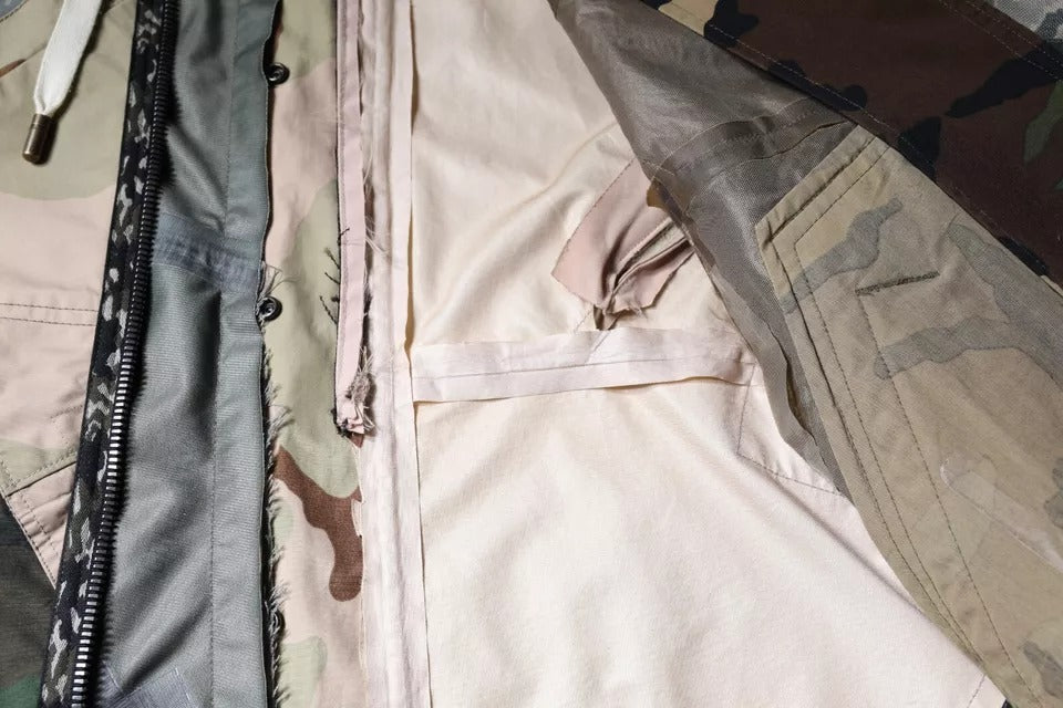 Dolce & Gabbana – Mehrfarbige Camouflage-Kapuzenjacke mit durchgehendem Reißverschluss