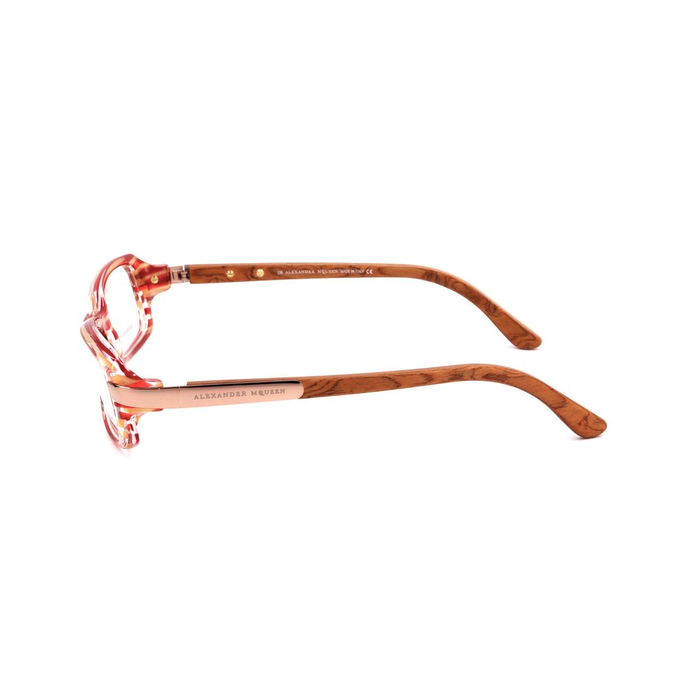 Alexander McQueen Rote Acetat-Brille (Gestell)