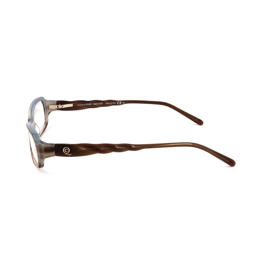 Alexander McQueen Braune Acetat-Brille (Gestell)
