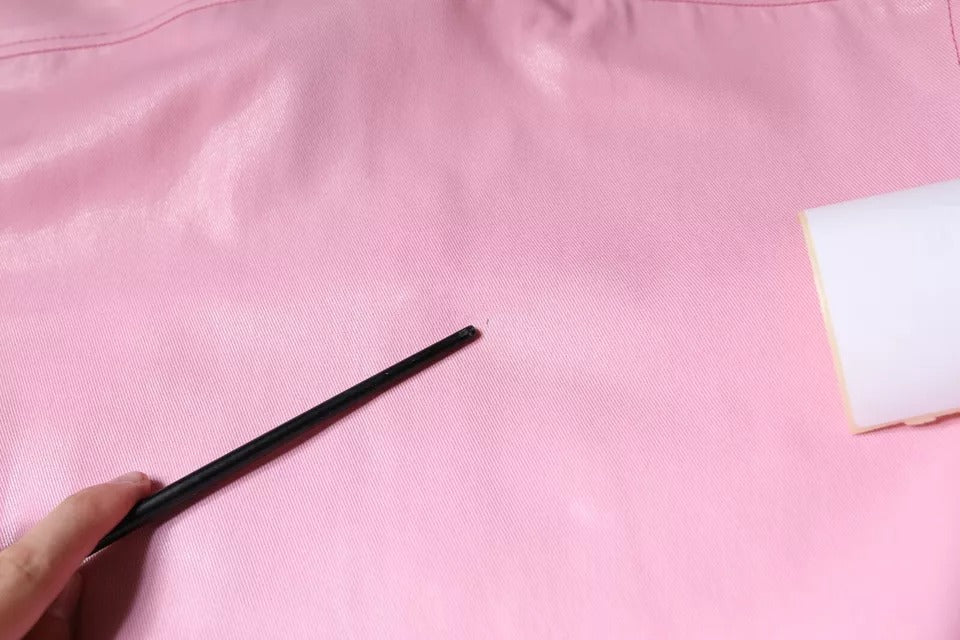 Dolce & Gabbana – Button-Down-Hemd aus rosa Baumwolle mit Kragen