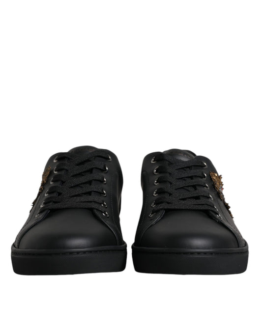 Dolce & Gabbana London Sacred Heart Herren Sneakers Schwarz
