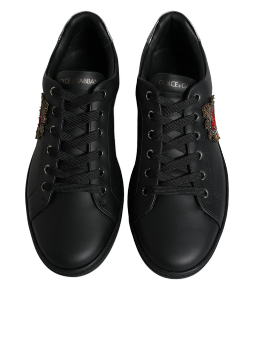 Dolce & Gabbana London Sacred Heart Herren Sneakers Schwarz