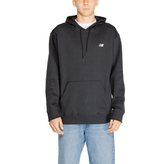 New Balance Schwarzer Baumwoll-Kapuzenpullover