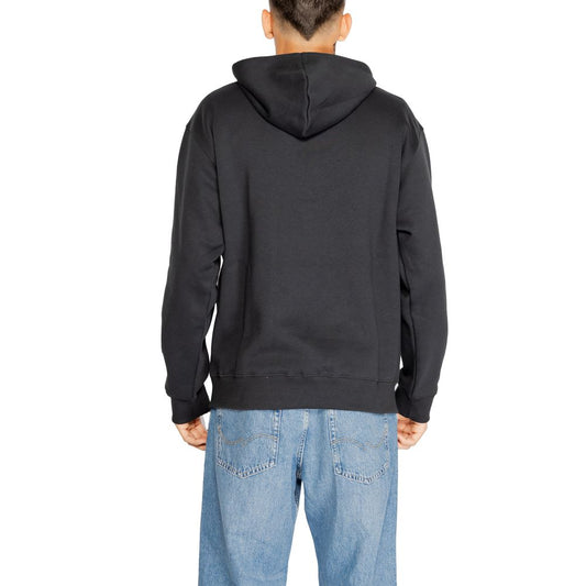 New Balance Schwarzer Baumwoll-Kapuzenpullover