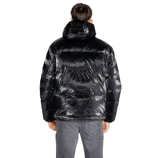 EA7 Emporio Armani Schwarze Polyesterjacken und -mäntel