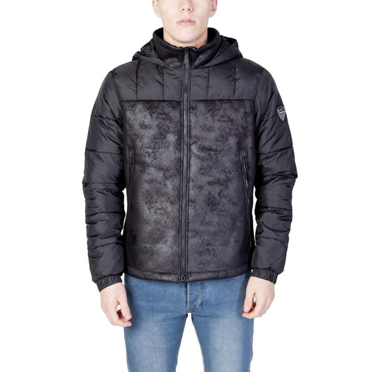 EA7 Emporio Armani Schwarze Polyesterjacken und -mäntel
