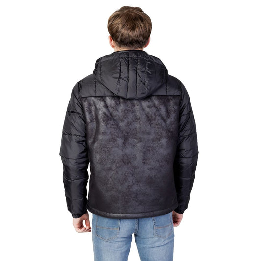 EA7 Emporio Armani Schwarze Polyesterjacken und -mäntel