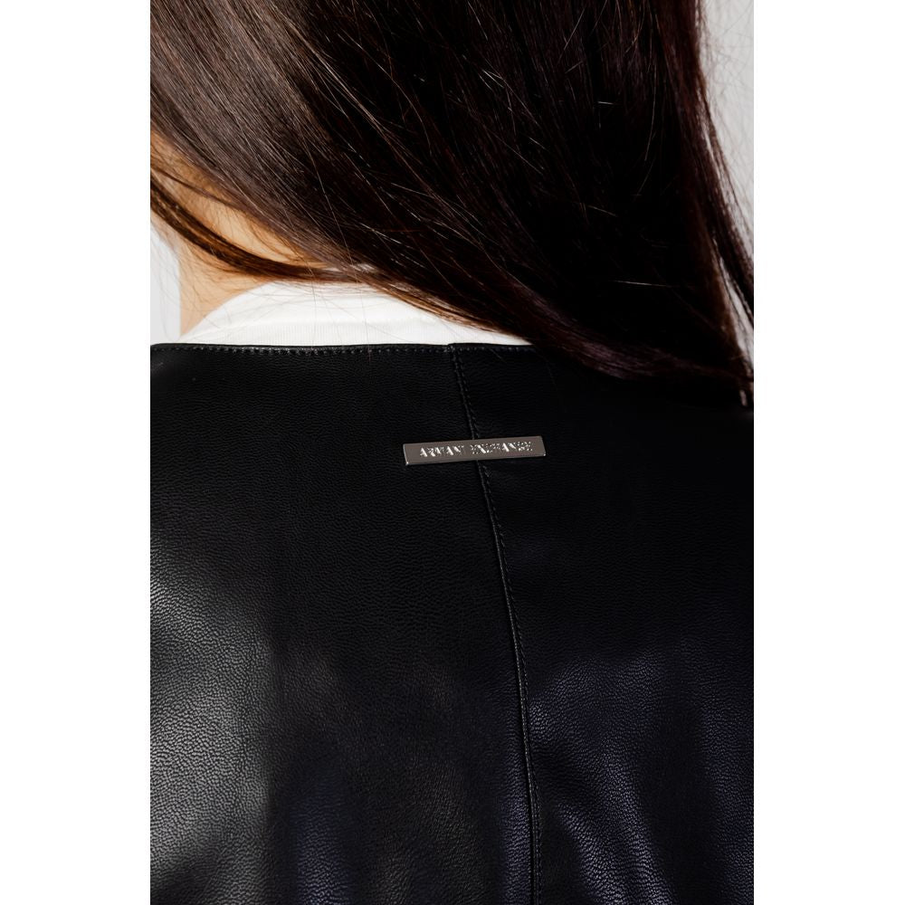 Armani Exchange Schwarze Polyesterjacken und -mäntel