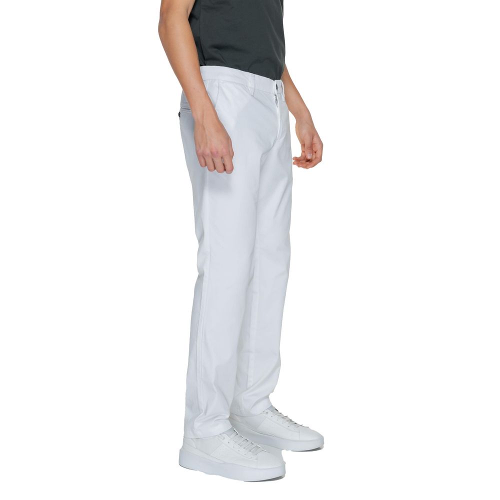 Armani Exchange Weiße Freizeit-Baumwollhose