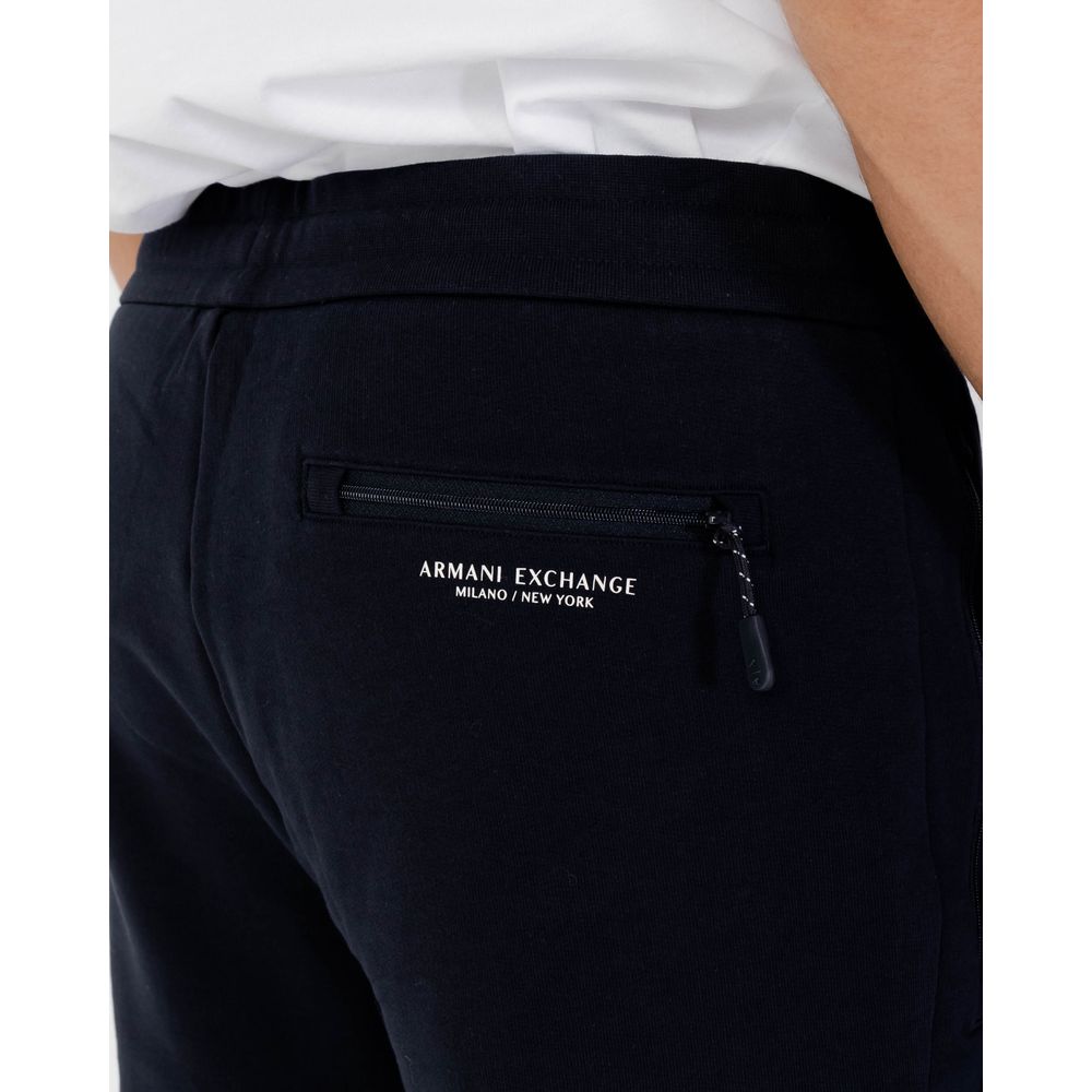 Armani Exchange Blaue Baumwoll-Jogginghose (Trainingshose)