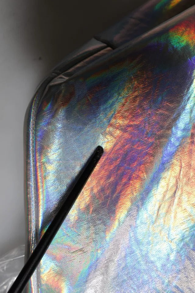 Dolce & Gabbana Silber schillernde Bomberjacke mit durchgehendem Reißverschluss für Herren