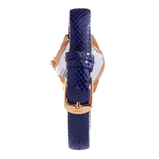 Folli Follie Damenuhr mit blauem Lederarmband