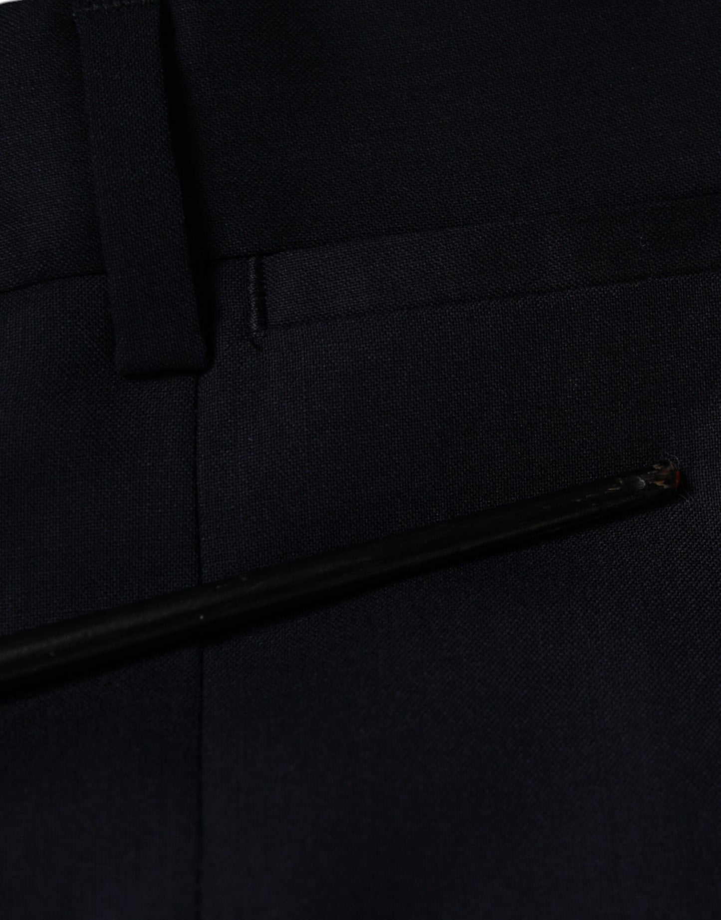 Dolce & Gabbana – Enge Anzughose aus blauer Wolle