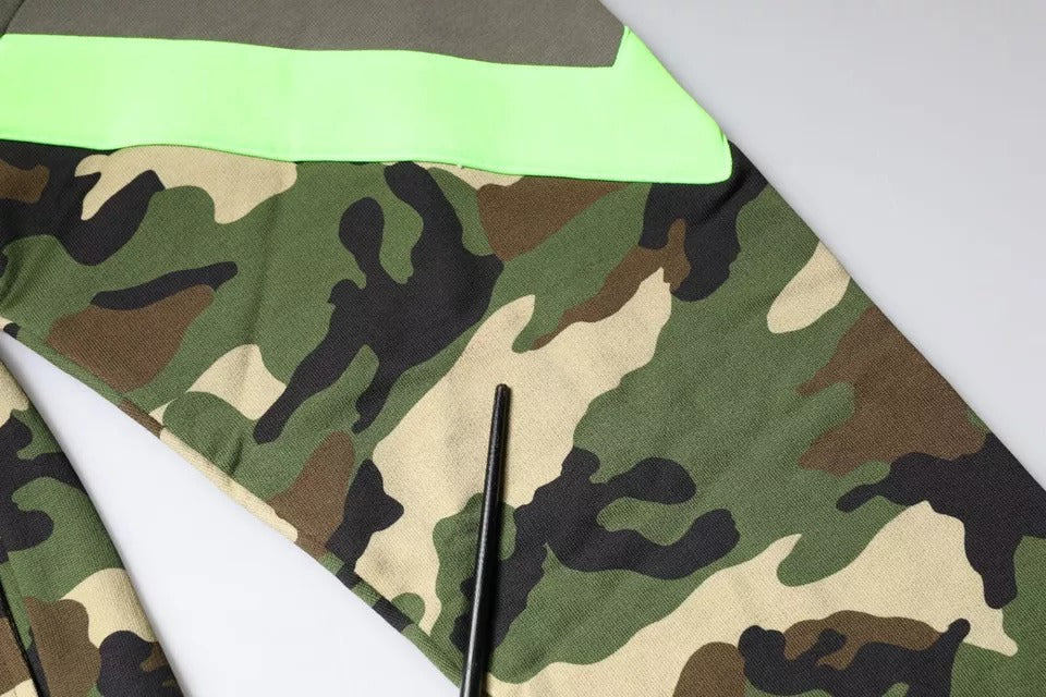 Dolce & Gabbana Mehrfarbiger Camouflage-Sweatshirtpullover