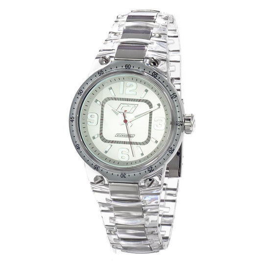 Chronotech Uhr aus transparentem Polycarbonat