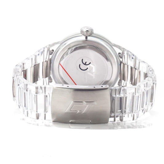 Chronotech Uhr aus transparentem Polycarbonat