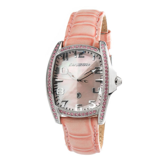 Chronotech Mehrfarbige Lederuhr