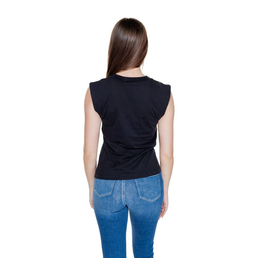 Calvin Klein Jeans – Schwarzes Baumwoll-T-Shirt