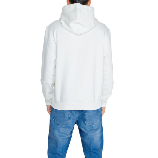 Calvin Klein Jeans Kapuzenpullover aus cremefarbener Baumwolle