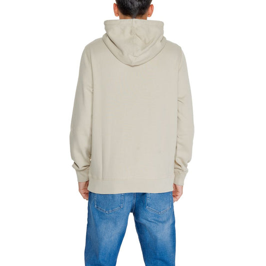 Calvin Klein Jeans – Kapuzenpullover aus recycelter Baumwolle in Beige
