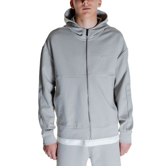 Calvin Klein Grauer Baumwoll-Kapuzenpullover