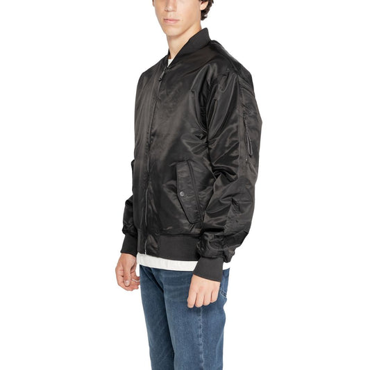 Calvin Klein Jeans – Schwarze Polyamidjacken und -mäntel