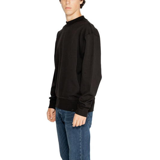 Calvin Klein Jeans – Schwarzes Sweatshirt aus recycelter Baumwolle
