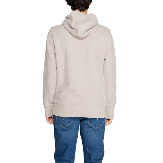 Calvin Klein Jeans – Kapuzenpullover aus recycelter Baumwolle in Beige