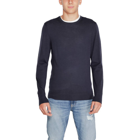 Calvin Klein – Sportbekleidung aus recycelter Wolle, Blau